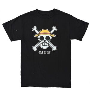 Luffy Straw Hat Crew Black T-Shirt